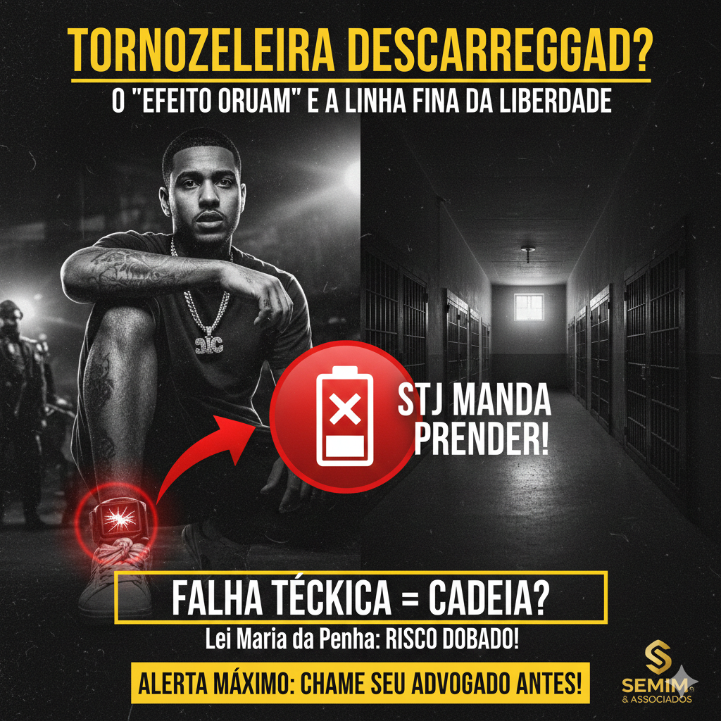 Tornozeleira eletronica desligou, o que fazer ?