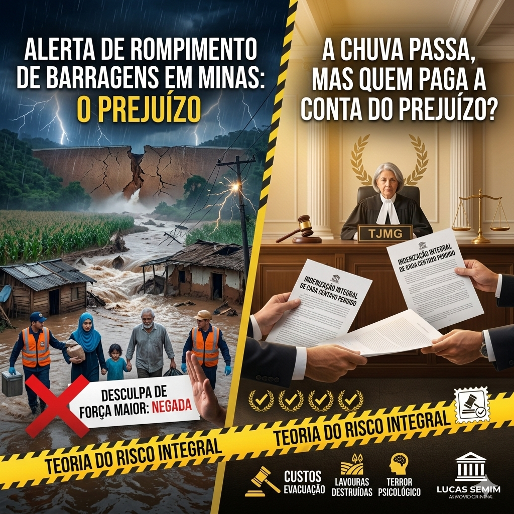 Alerta Defesa Civil e Barragem em Minas Gerais