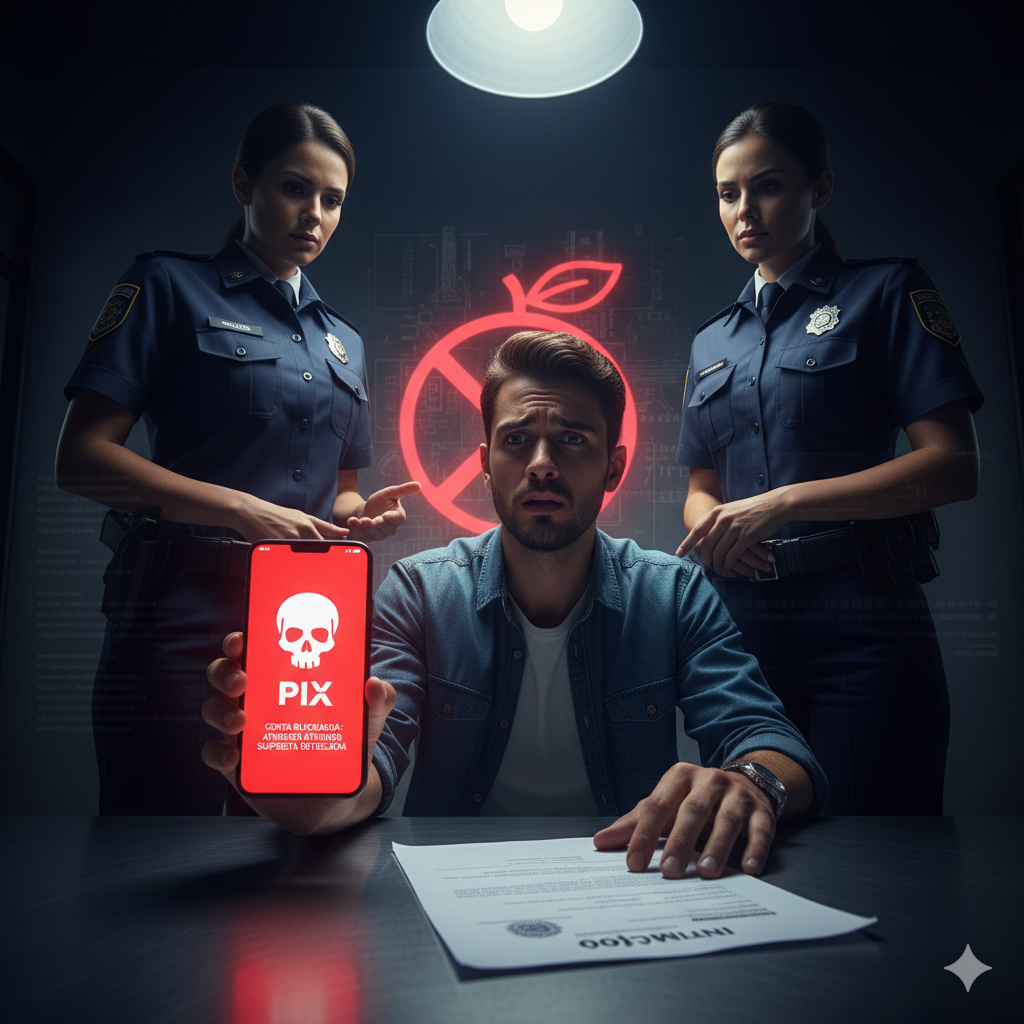 Conta Bloqueada PIX Polícia
