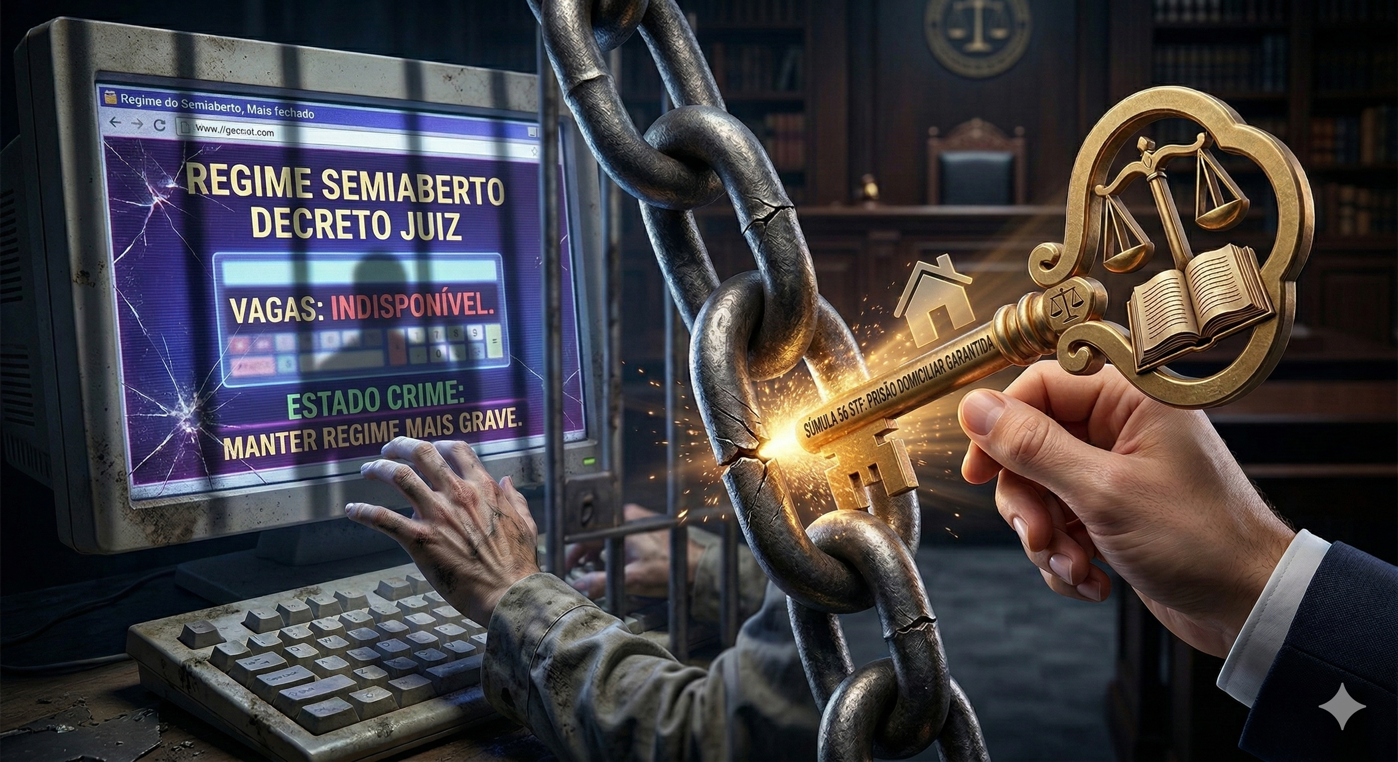 Prisão Domiciliar e SEEU Falta de Vagas